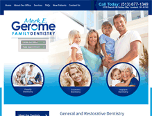 Tablet Screenshot of geromefamilydentistry.com